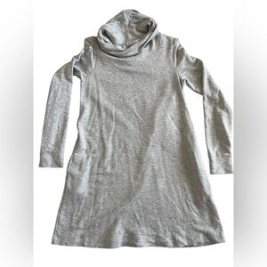 GAP Light Gray Cowl Neck Long Sleeve Sweater Dress